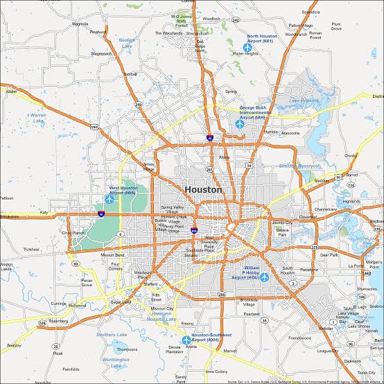 Grey Duck Exteriors Greater Houston service area map